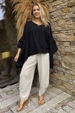 Made in Italy Santos Artist Smock Black - 